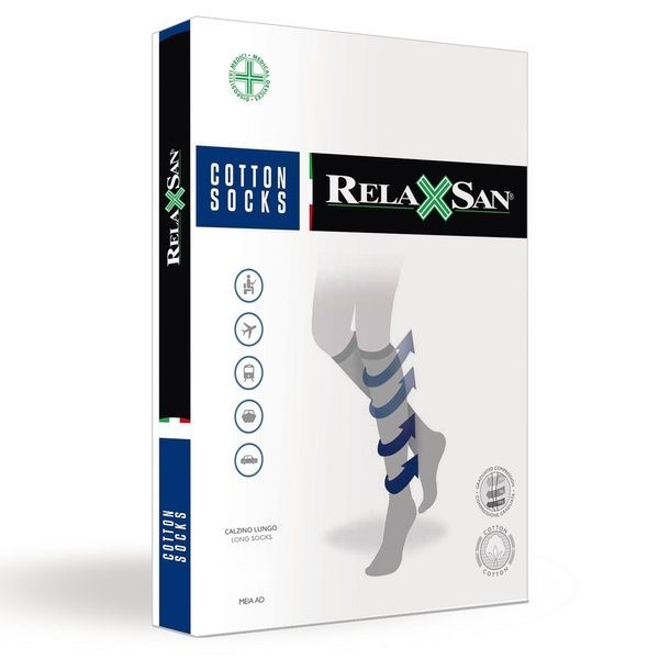 Компресійні гольфи Relaxsan COTTON 1 клас 18-22 мм рт.ст. тілесні 2/S 820 фото