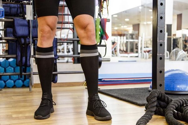 Спортивні компресійні гольфи 1 клас 18&ndash;22 мм рт. ст. RelaxSan Sport чорно-сірі S 000031049 фото