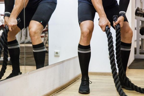 Спортивні компресійні гольфи 1 клас 18&ndash;22 мм рт. ст. RelaxSan Sport чорно-сірі S 000031049 фото