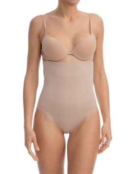 Коригуючі труси з високою талією Farmacell Bodyshaper пудрові S 601 фото