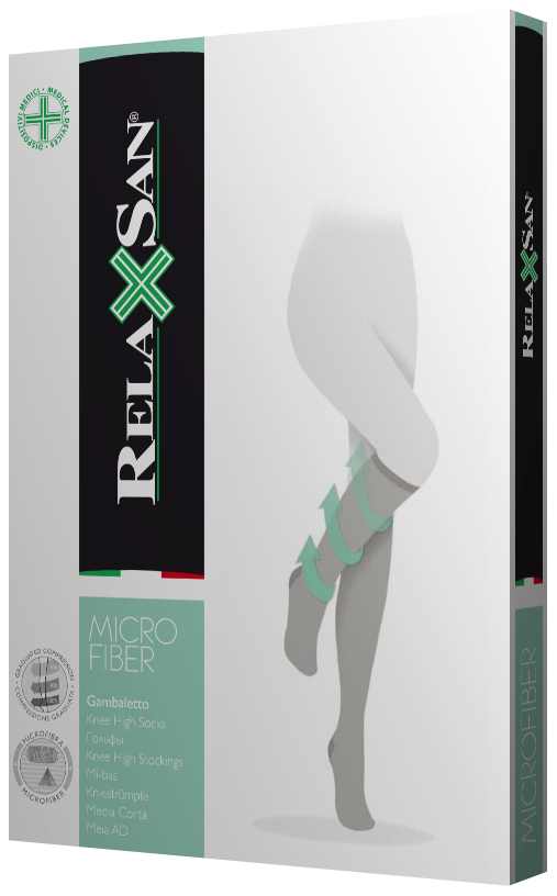 Компрессионные гольфы MICROFIBER 1 класс 18-22 мм рт.ст. 140 DEN бежевые размер 2 850M фото